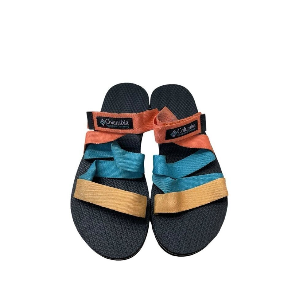 Columbia Alava Slide Sandal Multicolored Lychee/Pacific Rim Women’s Size 10